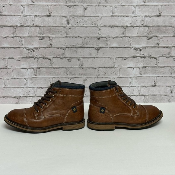 Sonoma Brown Ankle Boots Size Boy 13M Cognac - Picture 5 of 13